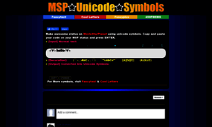 Msp-unicode-symbols.blogspot.com thumbnail