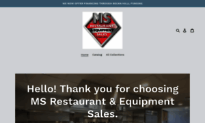 Msrestaurantequipmentsales.com thumbnail