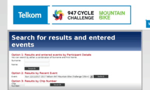 Mtbresults.cyclechallenge.co.za thumbnail