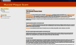Mucoid-plaque-scam.blogspot.com thumbnail