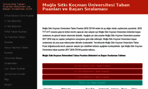 Mugla-sitki-kocman-universitesi.taban-puanlari.com thumbnail