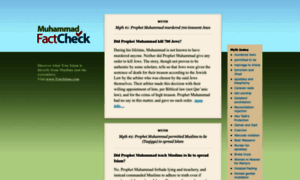 Muhammadfactcheck.org thumbnail