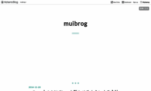 Muibrog.hatenablog.com thumbnail