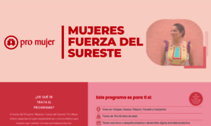 Mujeresfuerzadelsureste.promujer.org thumbnail