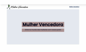 Mulhervencedora.com thumbnail