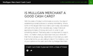 Mulliganmerchantcashcard.com thumbnail