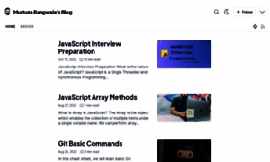 Murtazarangwala.hashnode.dev thumbnail