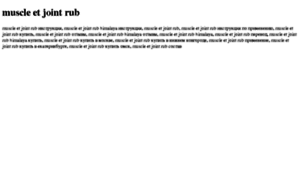 Muscle-et-joint-rub.tdsse.com thumbnail