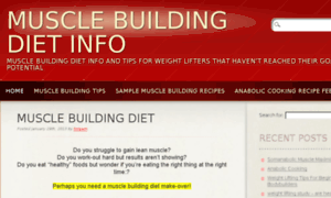 Musclebuildingdietinfo.net thumbnail