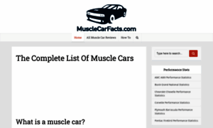 Musclecarfacts.com thumbnail