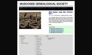 Muscogeegenealogy.com thumbnail