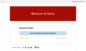 Museumofglass.submittable.com thumbnail