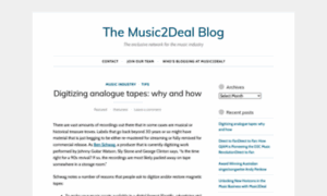 Music2dealblog.com thumbnail