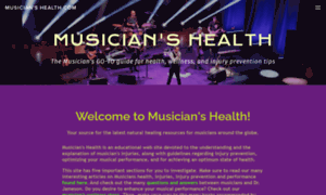 Musicianshealth.com thumbnail