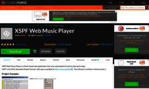 Musicplayer.sourceforge.net thumbnail