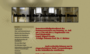 Musikanderschlosskirche-bonn.de thumbnail