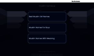 Muslim-names.us thumbnail