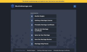 Muslim4marrage.com thumbnail
