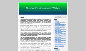 Muslimenvironment.wordpress.com thumbnail