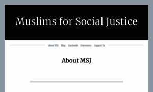 Muslimsforsocialjustice.org thumbnail