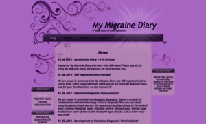 My-migraine-diary.com thumbnail