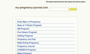 My-pregnancy-journal.com thumbnail