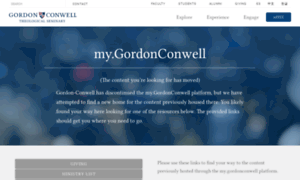 My.gordonconwell.edu thumbnail