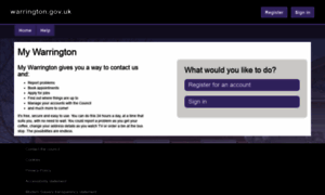 My.warrington.gov.uk thumbnail