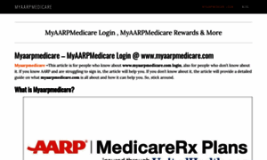 Myaarpmedicare.live thumbnail