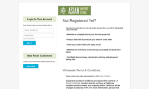 Myaccount.asianimportstore.com thumbnail