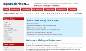 Mybargainfinder.co.uk thumbnail