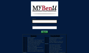 Mybenu.ben.edu thumbnail