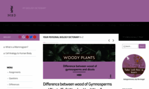 Mybiologydictionary.com thumbnail