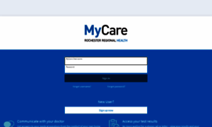 Mycare.rochestergeneral.org thumbnail