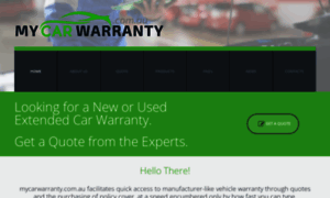 Mycarwarranty.com.au thumbnail