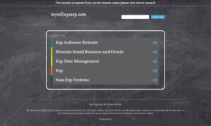 Mycollegeerp.com thumbnail