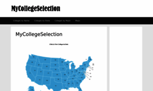 Mycollegeselection.com thumbnail