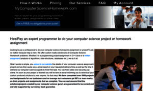 Mycomputersciencehomework.com thumbnail