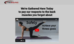 Mycorebalance.com thumbnail