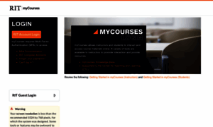 Mycourses.rit.edu thumbnail