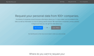 Mydatarequest.com thumbnail