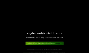 Mydev.webhostclub.com thumbnail