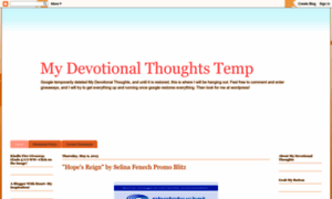 Mydevotionalthoughtstemp.blogspot.com thumbnail