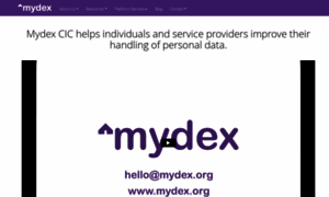 Mydex.org thumbnail