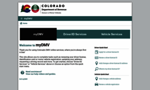 Mydmv.colorado.gov thumbnail