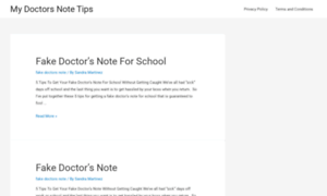 Mydoctorsnotetips.com thumbnail