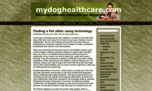 Mydoghealthcare.com thumbnail
