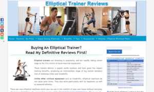 Myellipticaltrainerreviews.com thumbnail