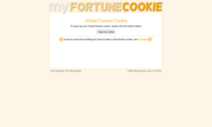 Myfortunecookie.co.uk thumbnail