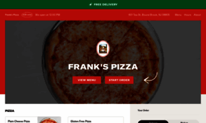 Myfrankspizzamenu.com thumbnail